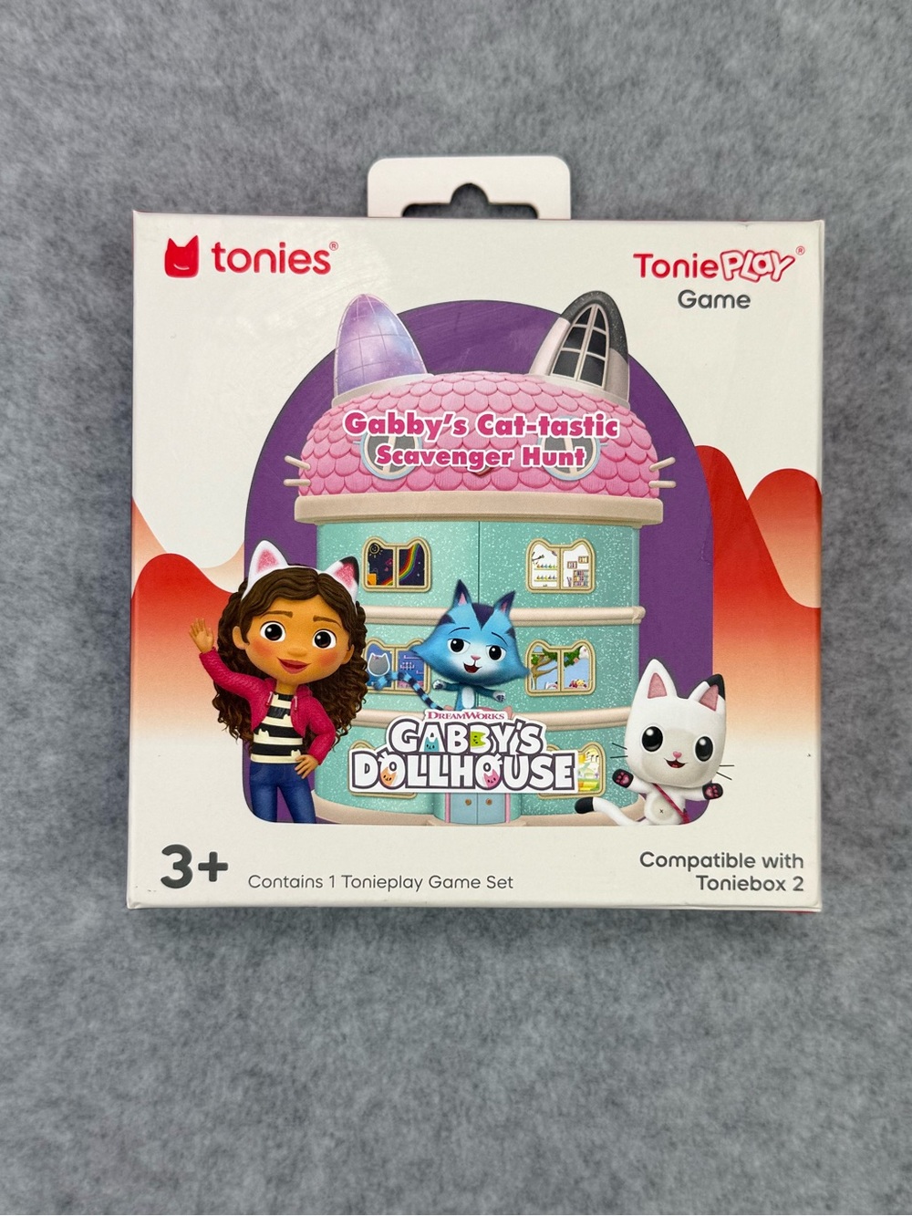 NEW Tonies ToniePlay Gabby’s Dollhouse Cat-tastic Scavenger Hunt Game Toniebox 2